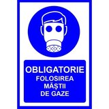 Placuta obligatorie folosirea mastii de gaze